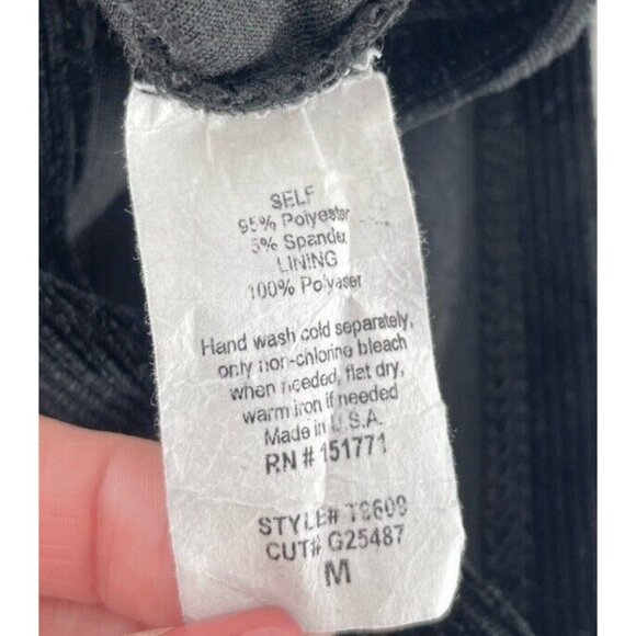 Kaileigh Women’s Single Shoulder Black Fitted Blouse Size Medium Made In‎ USA - Picture 6 of 8